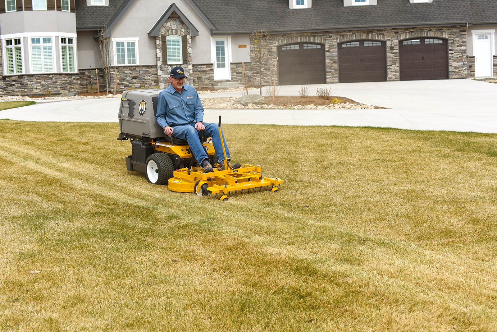 Dethatching attachment 2025 for riding mower